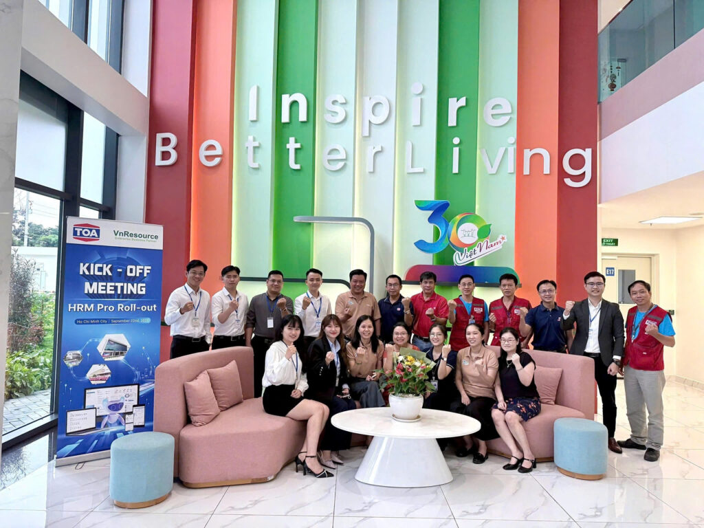 Hình ảnh các thành viên Ban dự án TOA và VnResource tại buổi lễ Kickoff